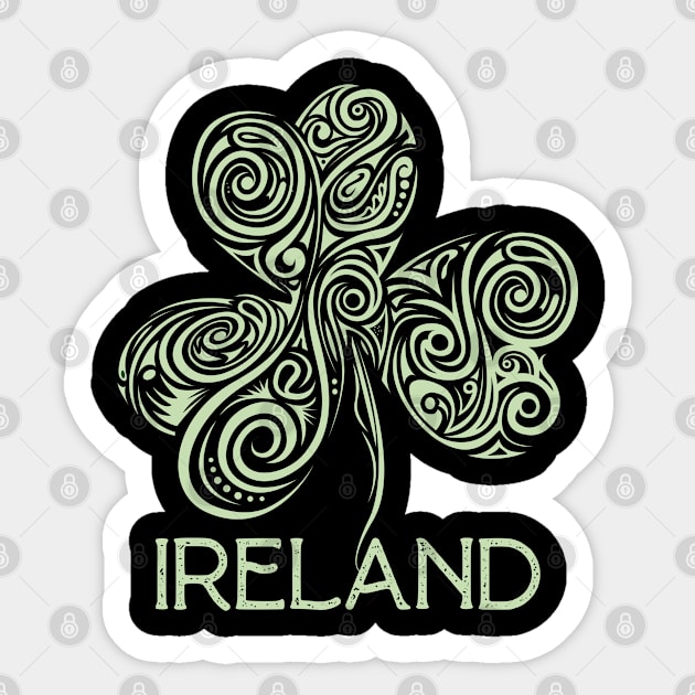 Irish Shamrock Ireland Sticker by ShirtsShirtsndmoreShirts